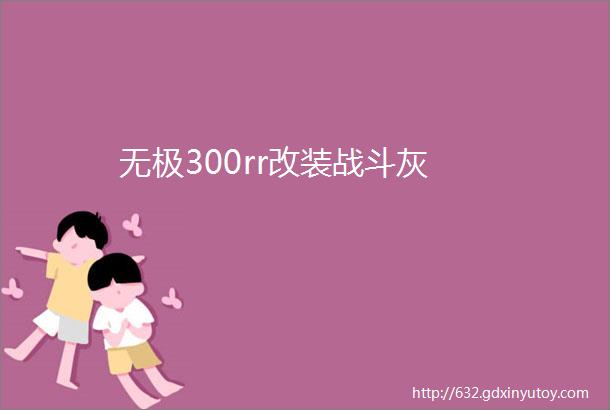 无极300rr改装战斗灰