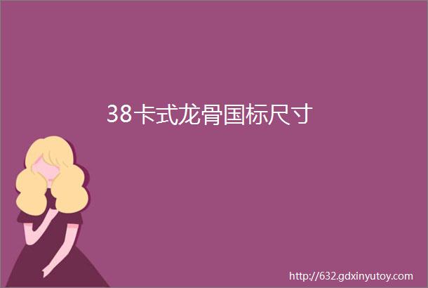 38卡式龙骨国标尺寸