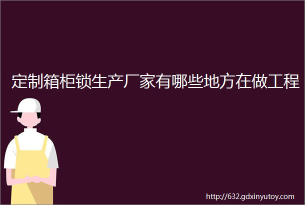 定制箱柜锁生产厂家有哪些地方在做工程