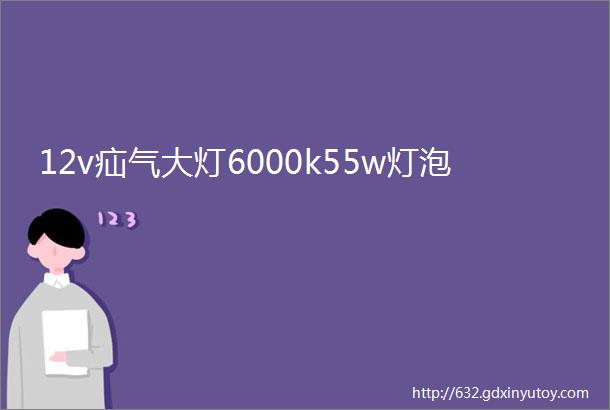 12v疝气大灯6000k55w灯泡