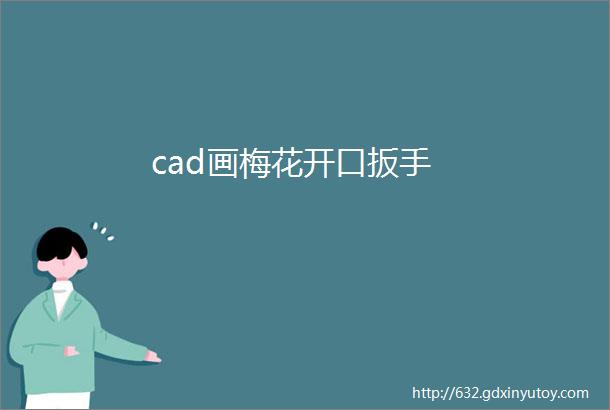 cad画梅花开口扳手